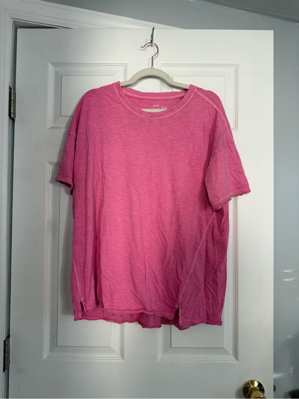 Aerie Oversized Pink Short-Sleeve T-Shirt